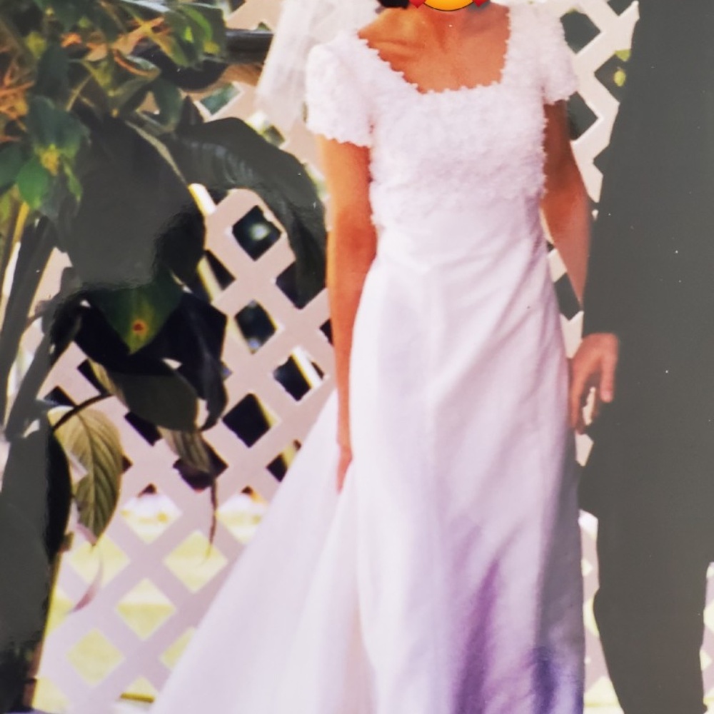 Raw silk vintage sheath wedding dress